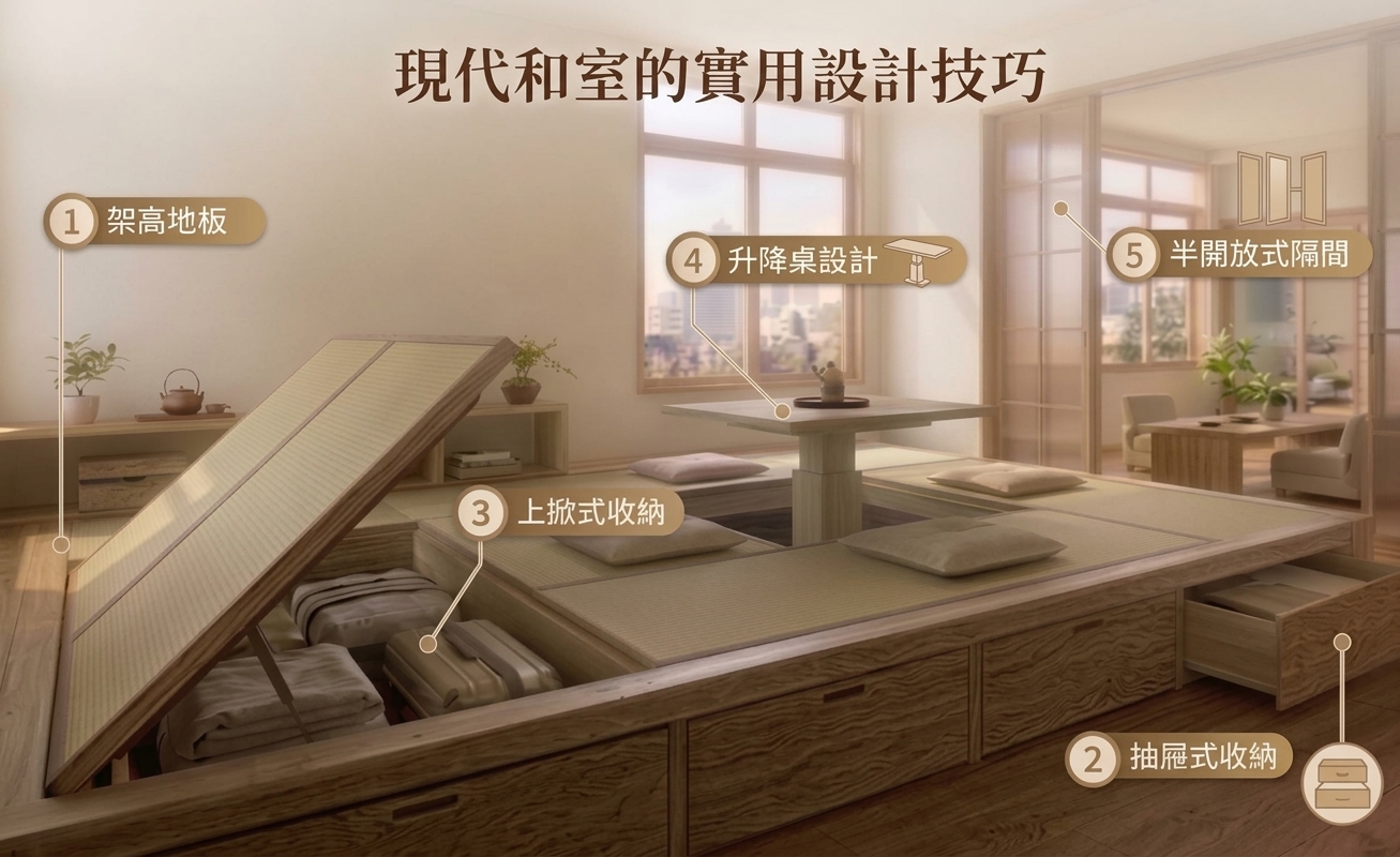 現代和室的實用設計